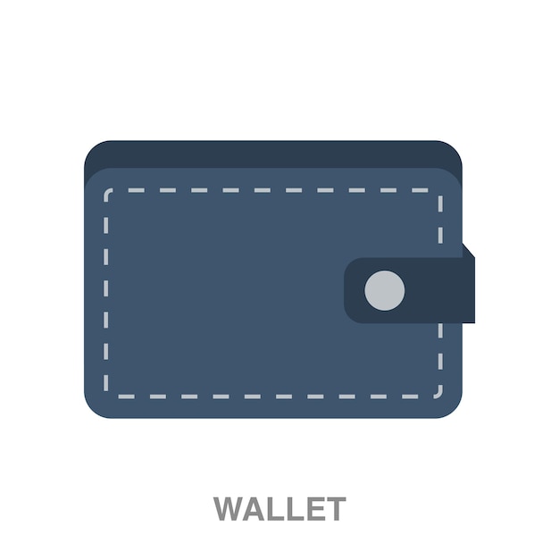 Wallet illustration on transparent background