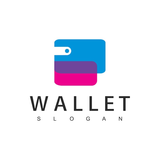 Wallet logo design template Payment icon