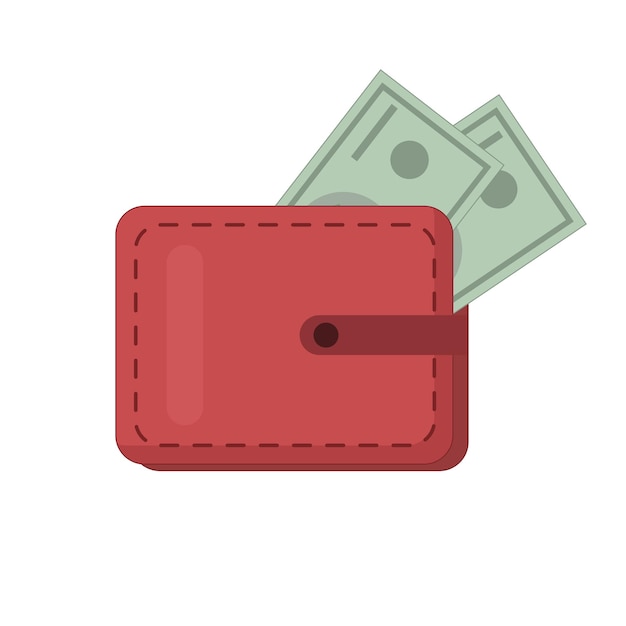 Wallet with money