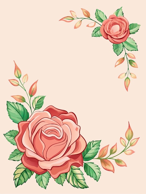 Vector a wallpaper for a flower shop in paris