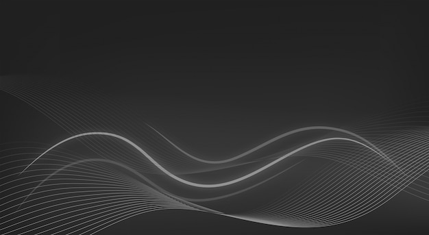 Wallpaper theme with wavy lines on gray background