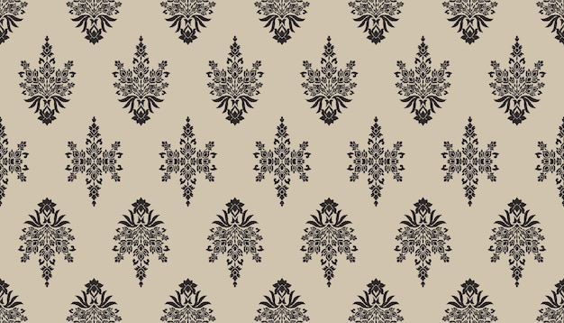 Vector a wallpaper with a black floral pattern