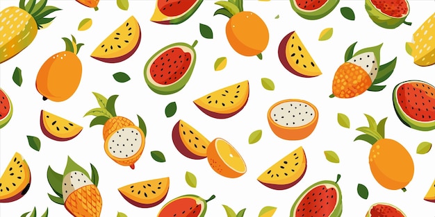 a wallpaper with fruit and leaves that says melon