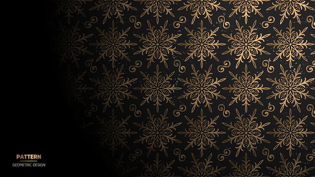 Wallpaper with mandala pattern. 