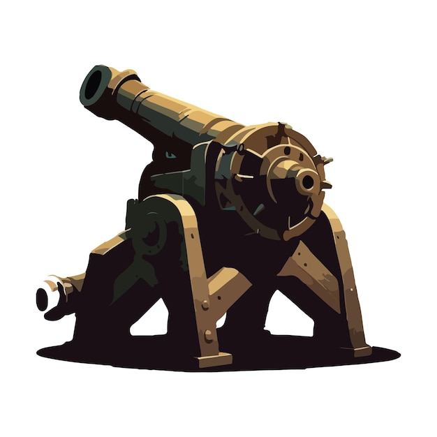 war cannon vector design illustration