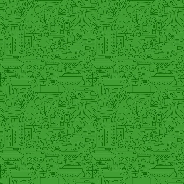 War Line Seamless Pattern