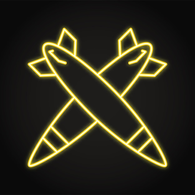 War neon icon