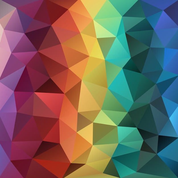 Warm Emarald and Sapphire Green Polygonal Background