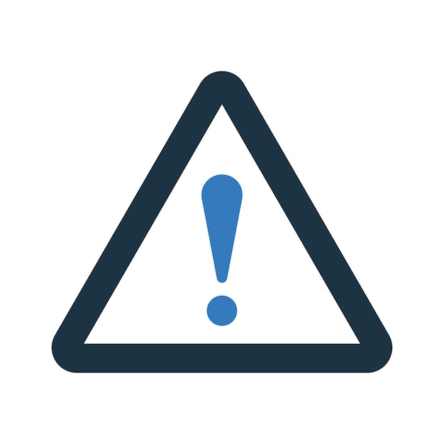 Warning board icon Simple editable vector illustration