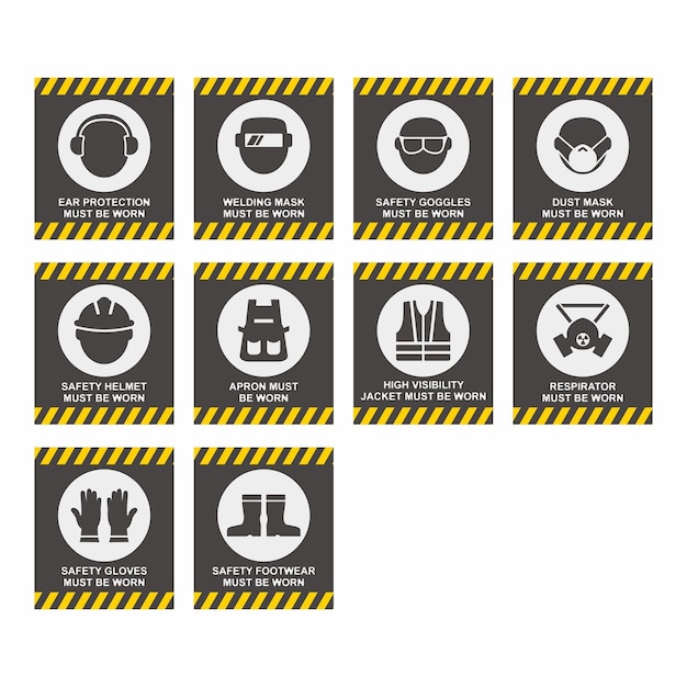 Warning danger sign flat symbol