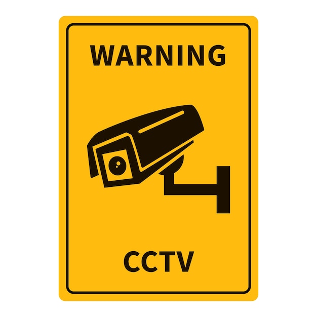 Warning Sign CCTV Video Surveillance