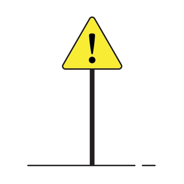 Warning Sign Vector Illustration