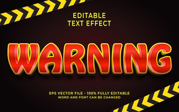 Warning Text Effect