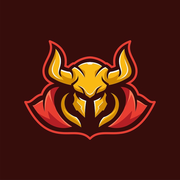 Warrior Knight Soldier Mascot E-sports Logo Character