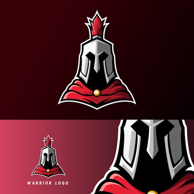 Warrior spartan roman knight sport esport logo template