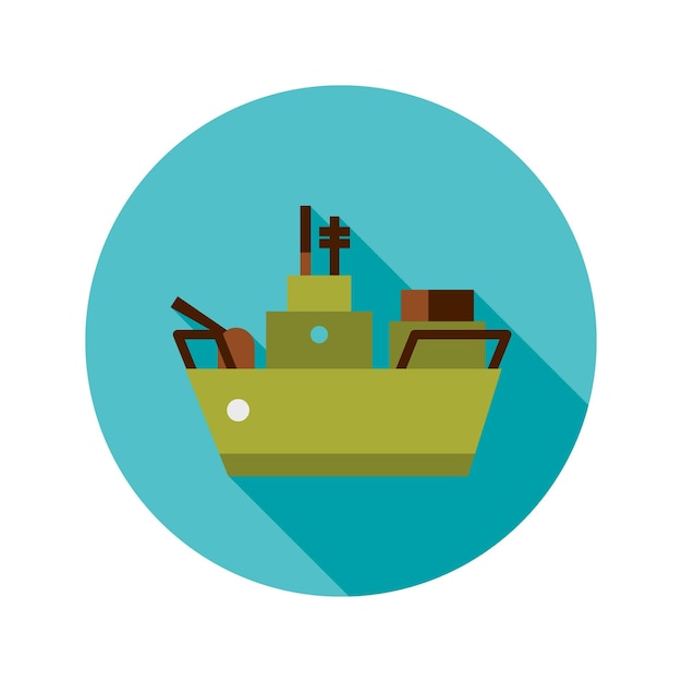 Warship Circle Icon