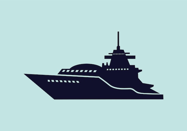 Warship design illustration