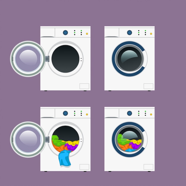 Wash machine set