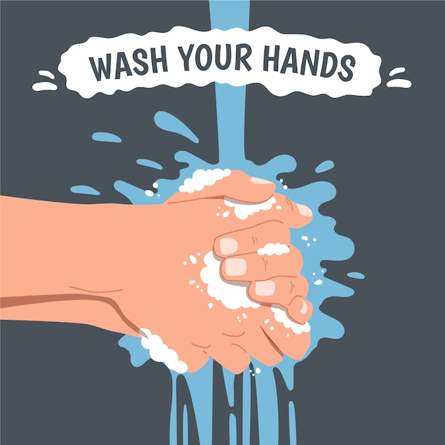 Wash your hands concept