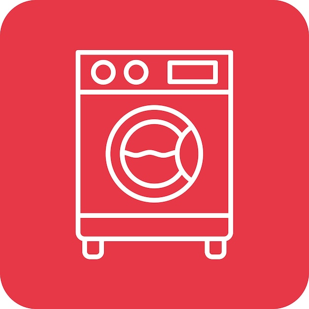 Washing Machine icon vector image Can be used for Homeware