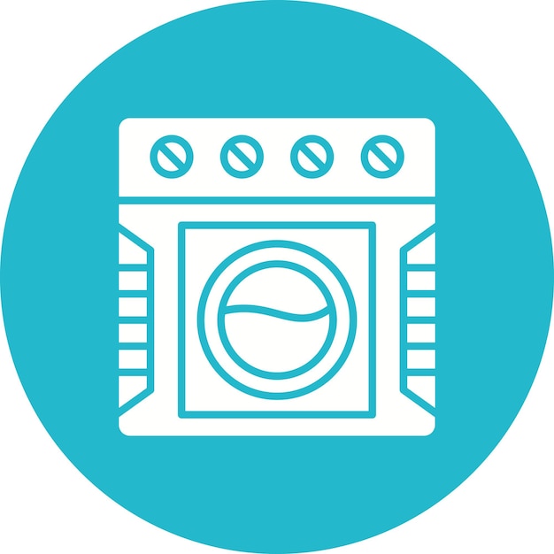 Washing Machine vector icon Can be used for Electronic Devices iconset