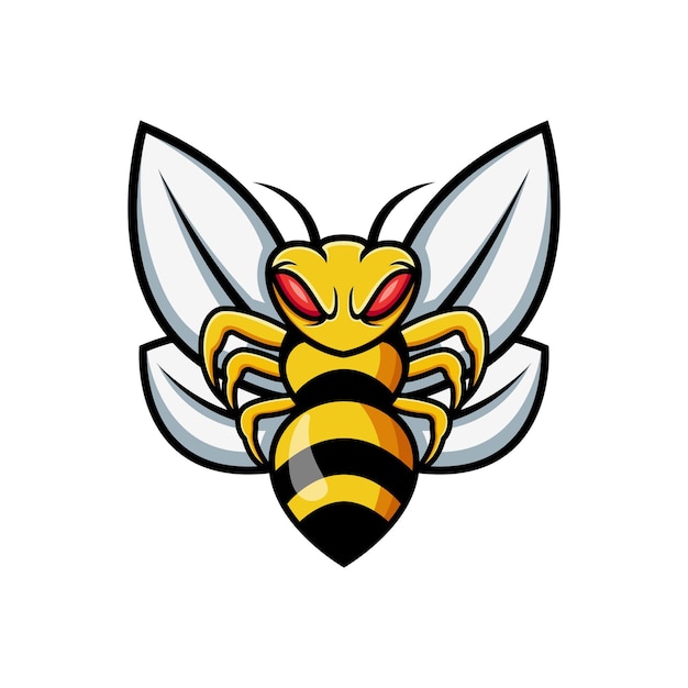 wasp logo design template