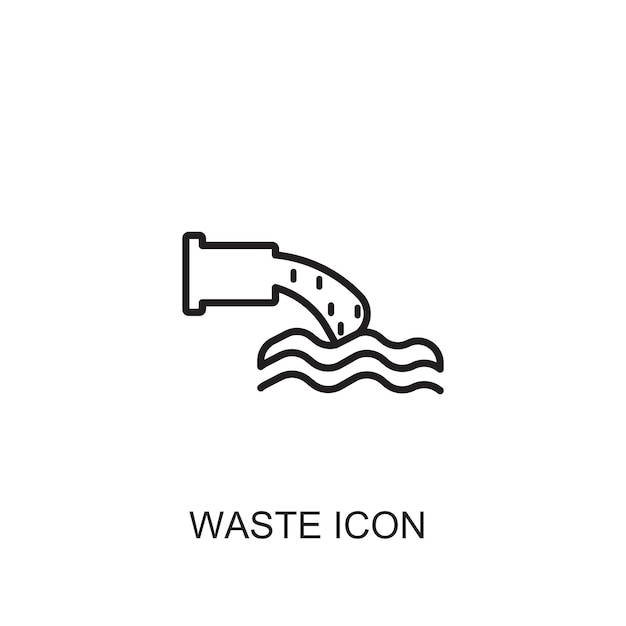 Waste vector icon icon