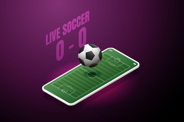 Watch football matches on your smartphone screen Live football cup online via mobile