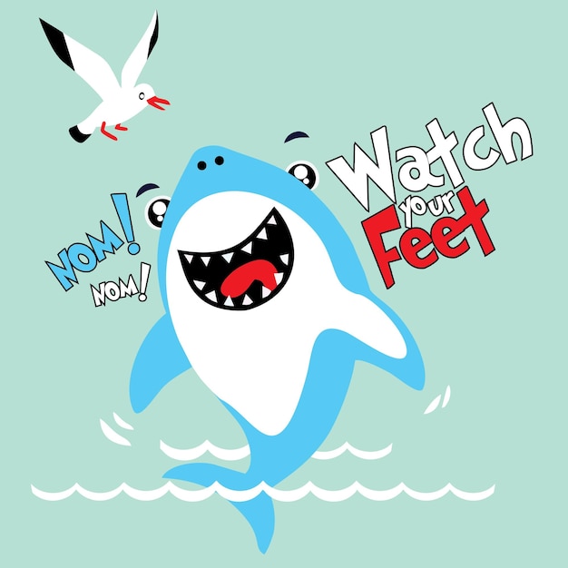 Watch your feet design best for tshirt sticker mascot and etc