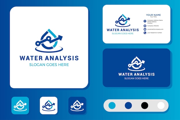 Water Analysis Logo Design and Business Card