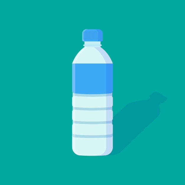 Water Bottle flat icon isolated on background Vector illustration Eps 10