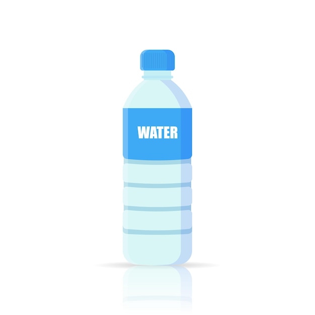 Water Bottle flat icon isolated on background Vector illustration Eps 10