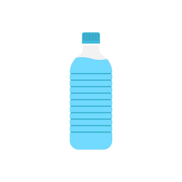 Water bottle icon in flat style