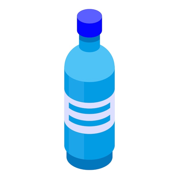 Water bottle icon Isometric of water bottle vector icon for web design isolated on white background