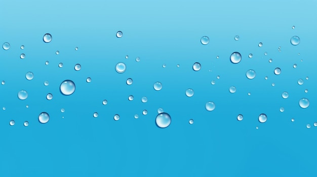 water bubbles on a blue background