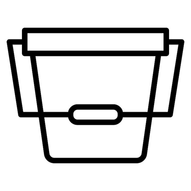 Water Bucket vector icon illustration of Homeware iconset