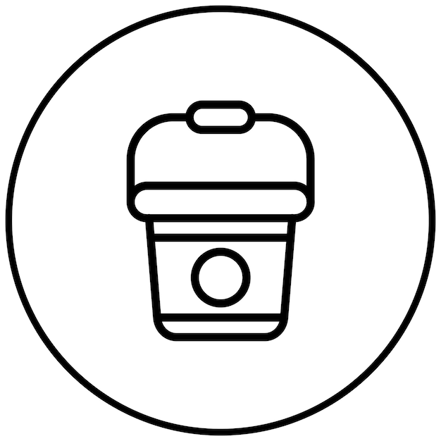 Water Bucket Vector Illustration