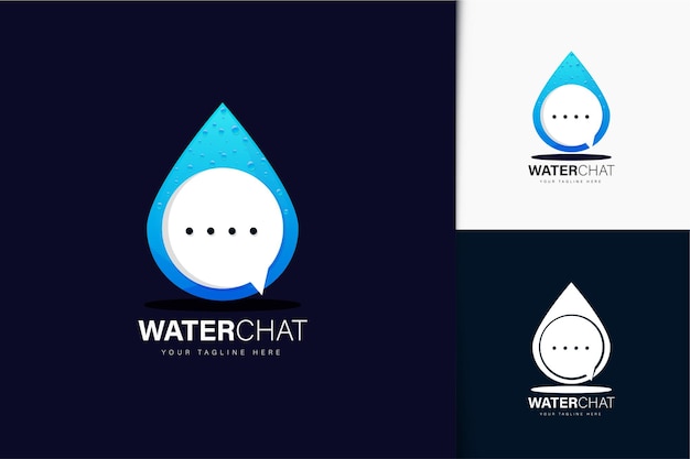 Water and chat logo design