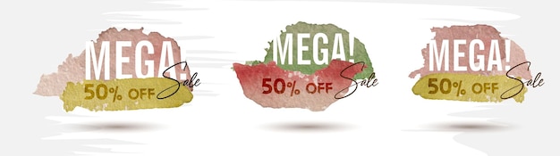 Water color Hand made Mega Sale offer post