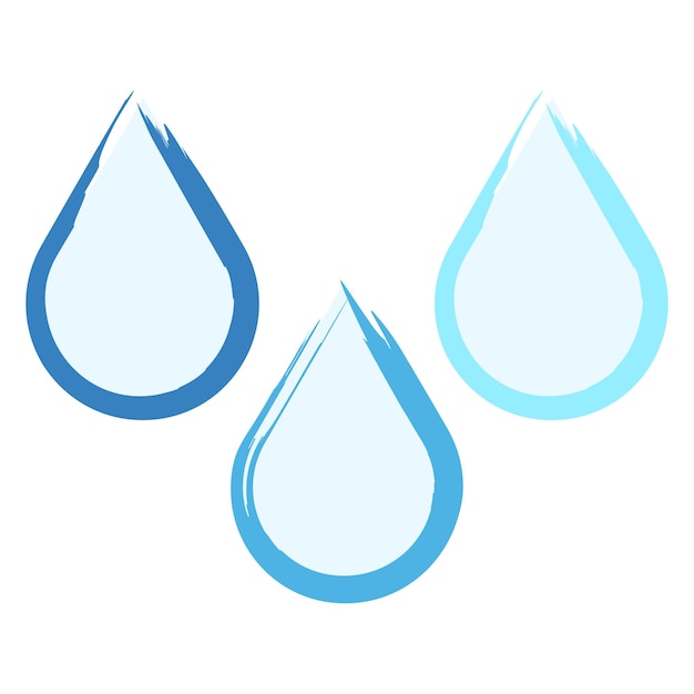 water drop brush for web design. Vector illustration. Stock image. EPS 10.