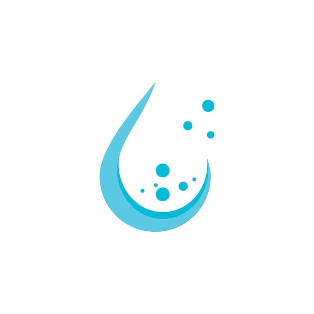 Water drop illustration logo vector design