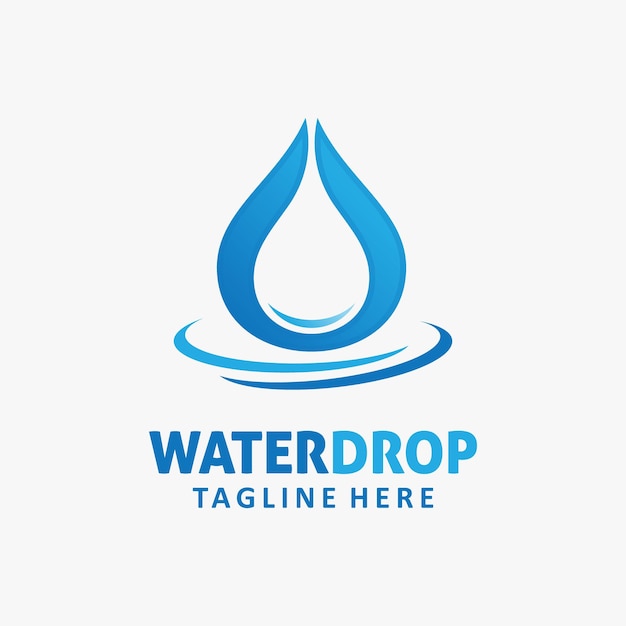 Water drop logo design