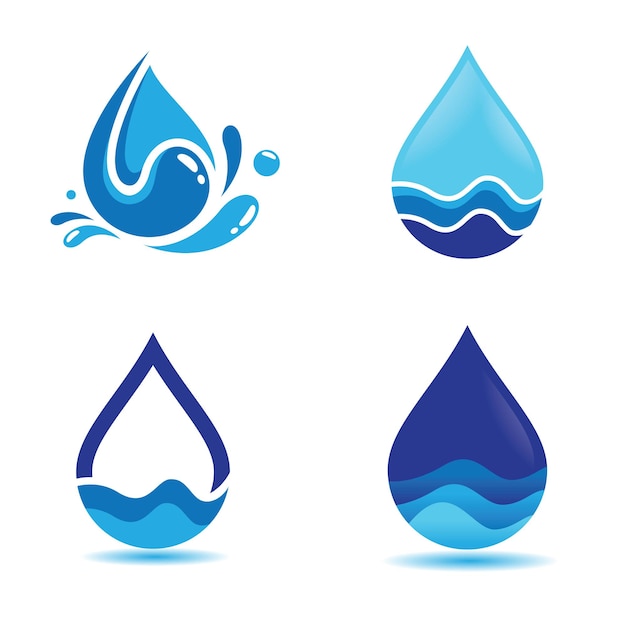 Water drop logo images illustration design