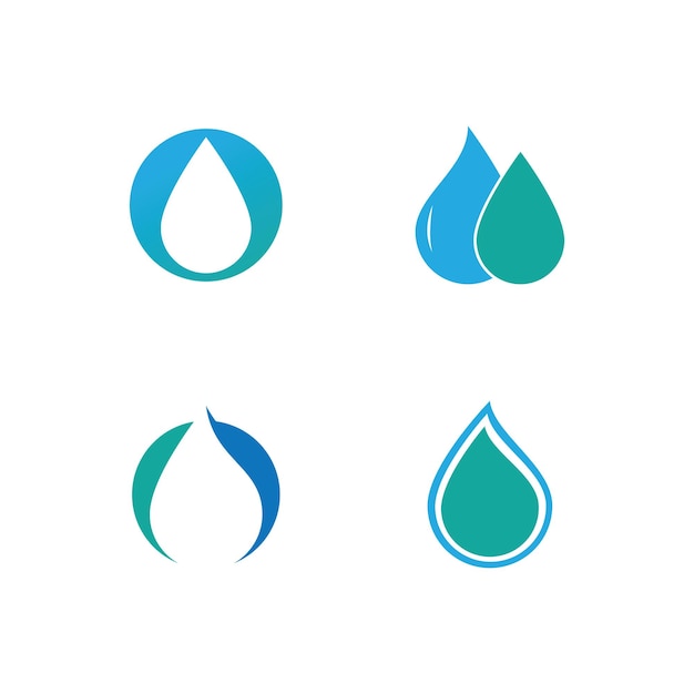 Water drop Logo Template vector illustration design