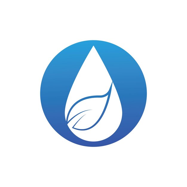 Water drop Logo Template vector illustration design