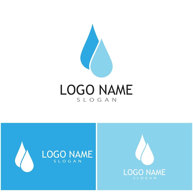 Water drop Logo Template vector illustration design