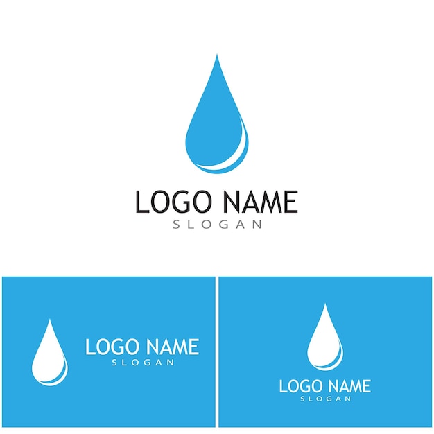 Water drop Logo Template vector illustration design