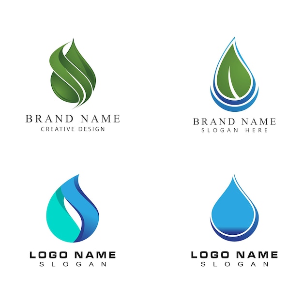 Water drop Logo Template vector illustration design