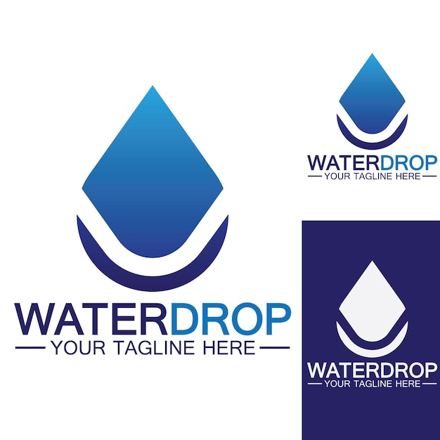 Water drop Logo Template vector illustration design