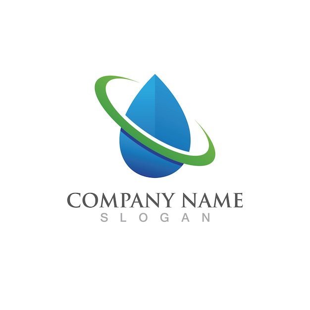 Water drop Logo Template vector illustration design